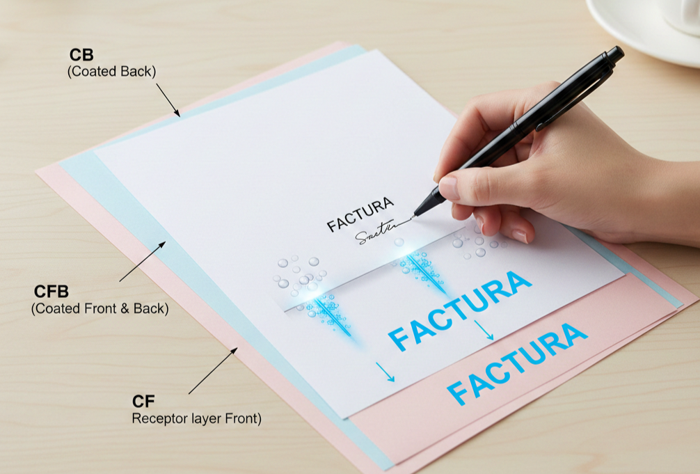 Papel Autocopiante CB CFB CF