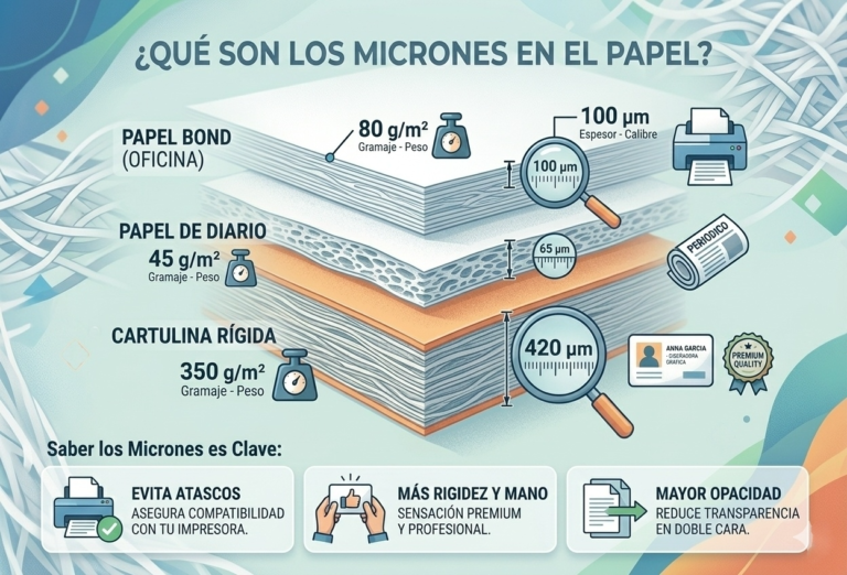Que son Micrones y Gramaje